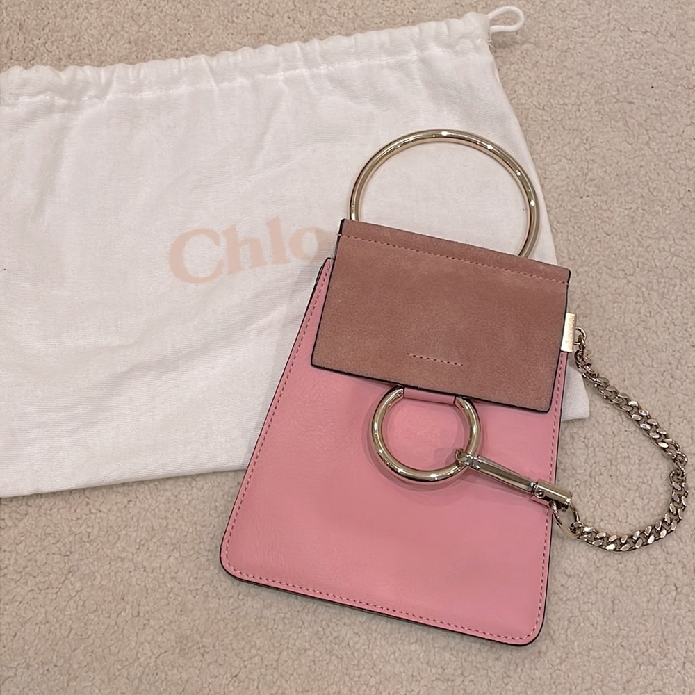 Chloe Faye crossbody pink bag